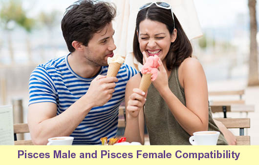 Pisces male and Pisces female compatibility