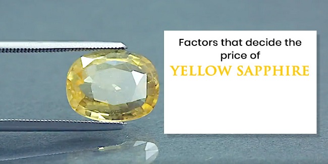 original yellow Sapphire gemstone