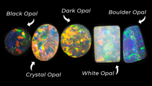 Types of opal gemstone