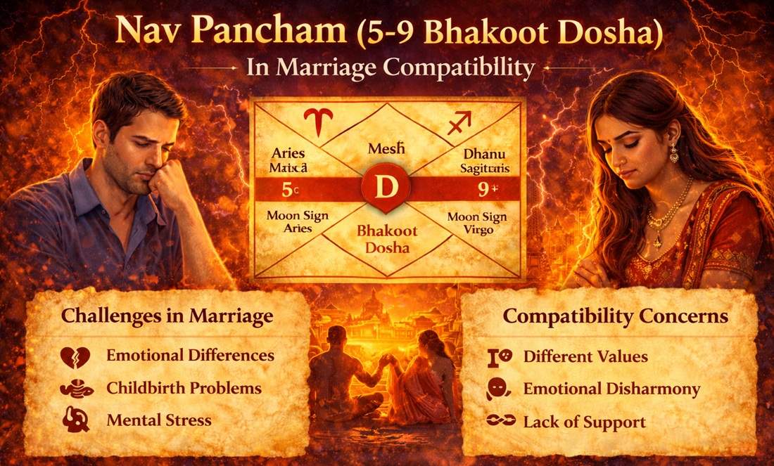 Bhakoot Matching Table Nav Pancham Bhakoot Dosha: Complete Guide, Effects, Exceptions, And ...