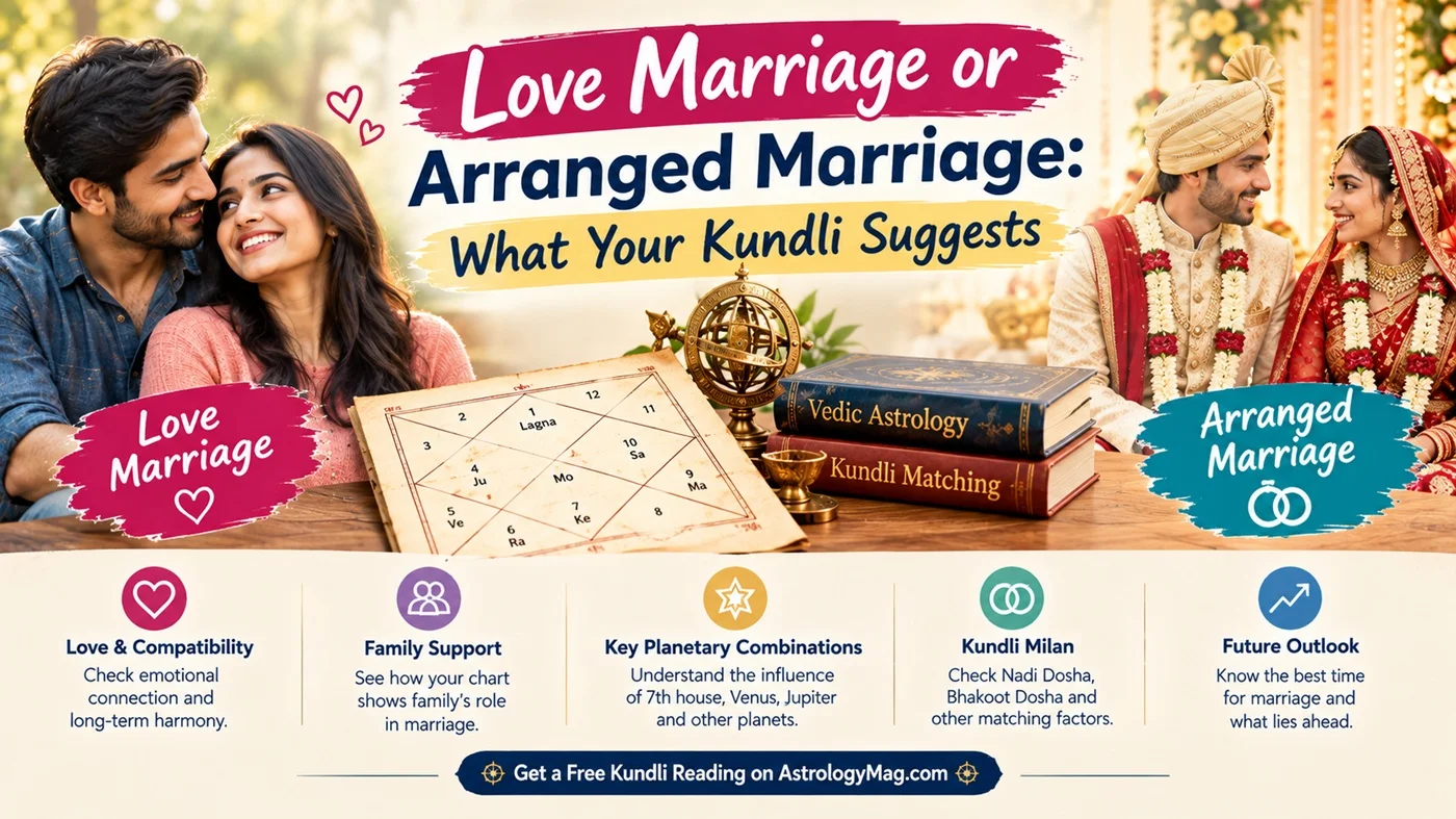 Love marriage or arranged marriage astrology